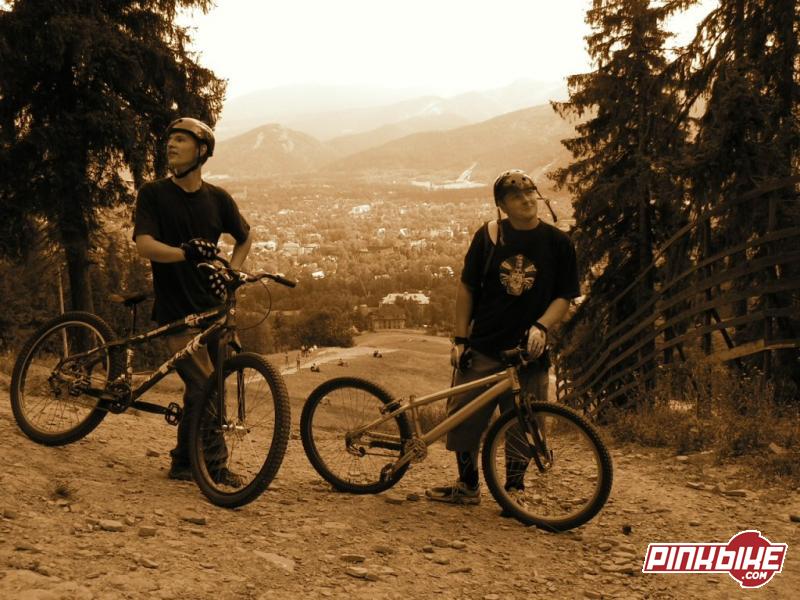 perfect bikes for mountain trips:D "what are we doing here?!" ;)