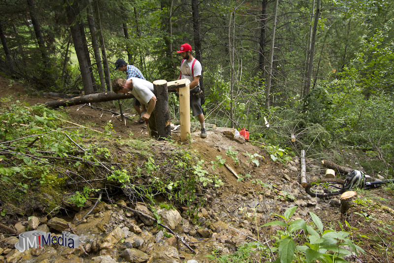 Pano Trail Crew putting in overtime.