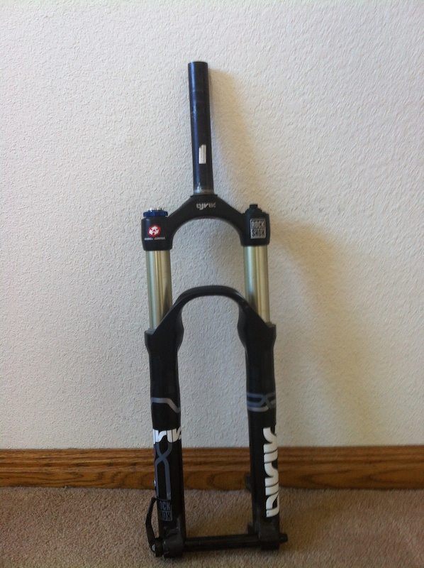 Rock shox lyrik for sale. 100mm of travel and 7 in steer tube.
