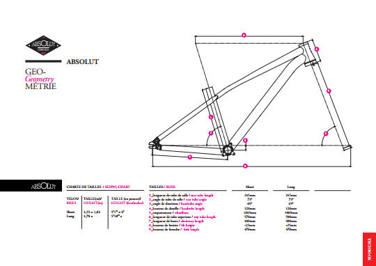 COMMENCAL Absolut 2014 geometry