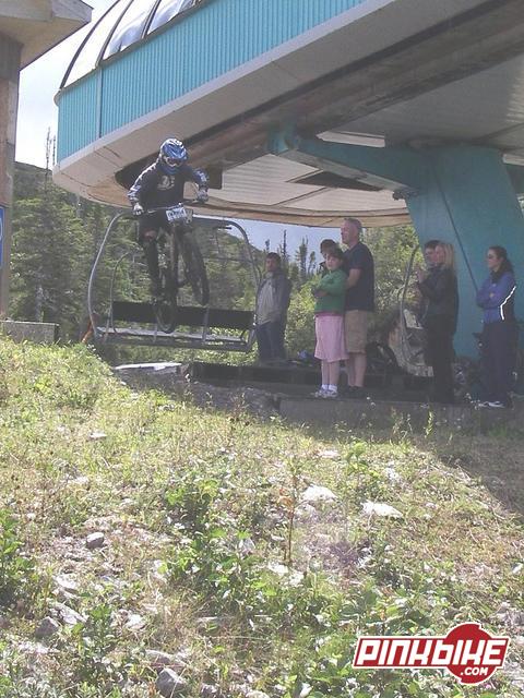 My first time in a downhill race and my first time downhilling
