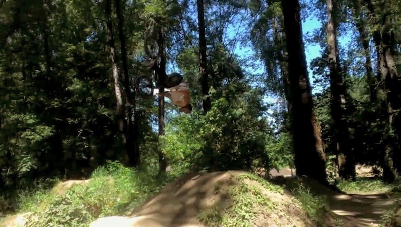 Back flip over the step up.  If you wanna ride with us near Portland you should join our Facebook group XL BMX NW.