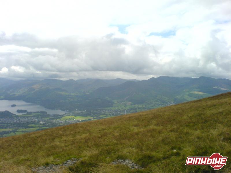 looking over keswick and derwent water