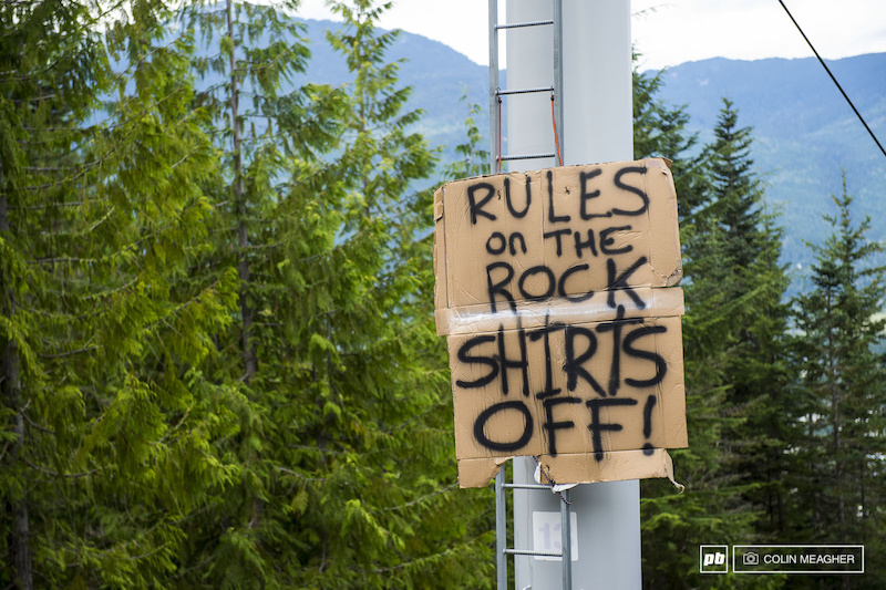 One rule on the rock...