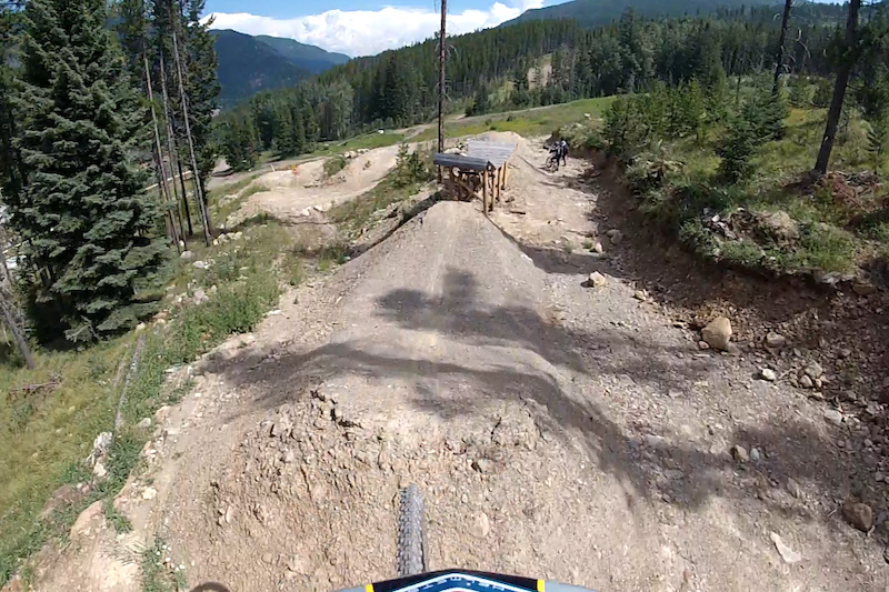 GoPro screencap from the RockStar Trail at Panorama Bike Park