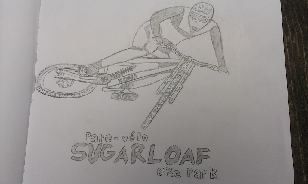 Drew this off of a photo from Crankworx Whistler Unofficial Whip-Off(Not sure what year)