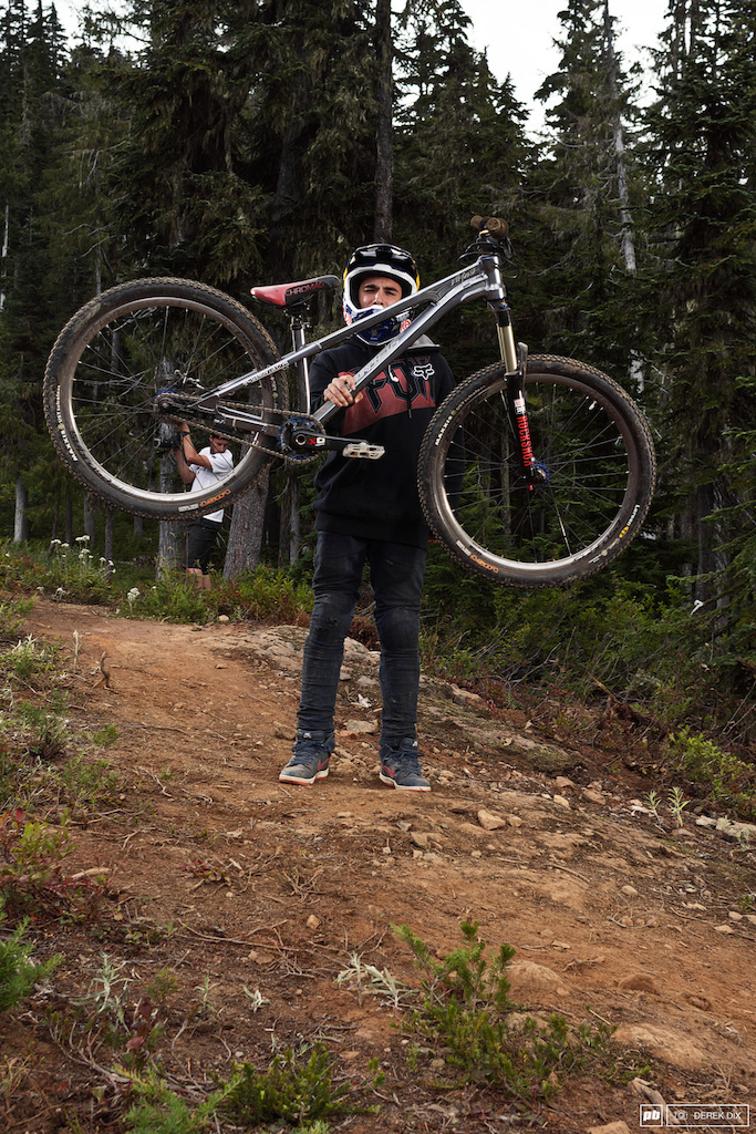 Anthony Mesere s been hitting the gym a bit lately. Effortless bike float.