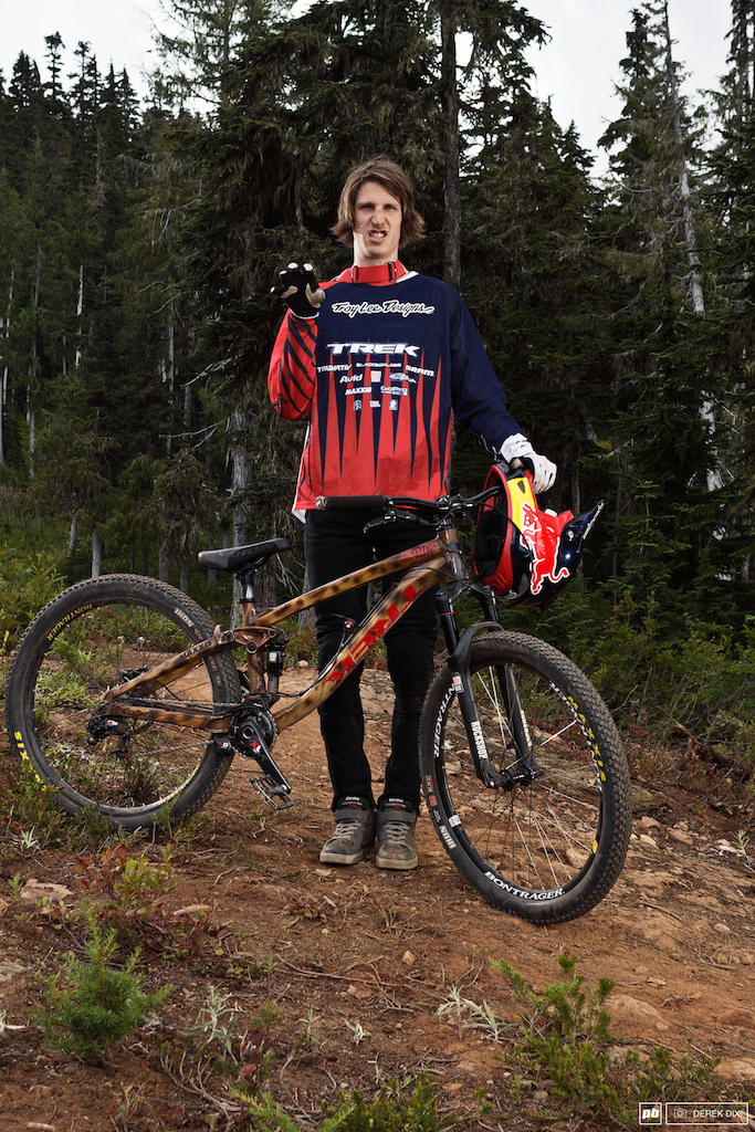 Brandon Semenuk got the paint motif to match personality. FIERCE 