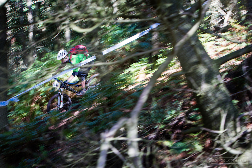 flying through the tighter wooded sections of stage 2. Tight twisty and short.