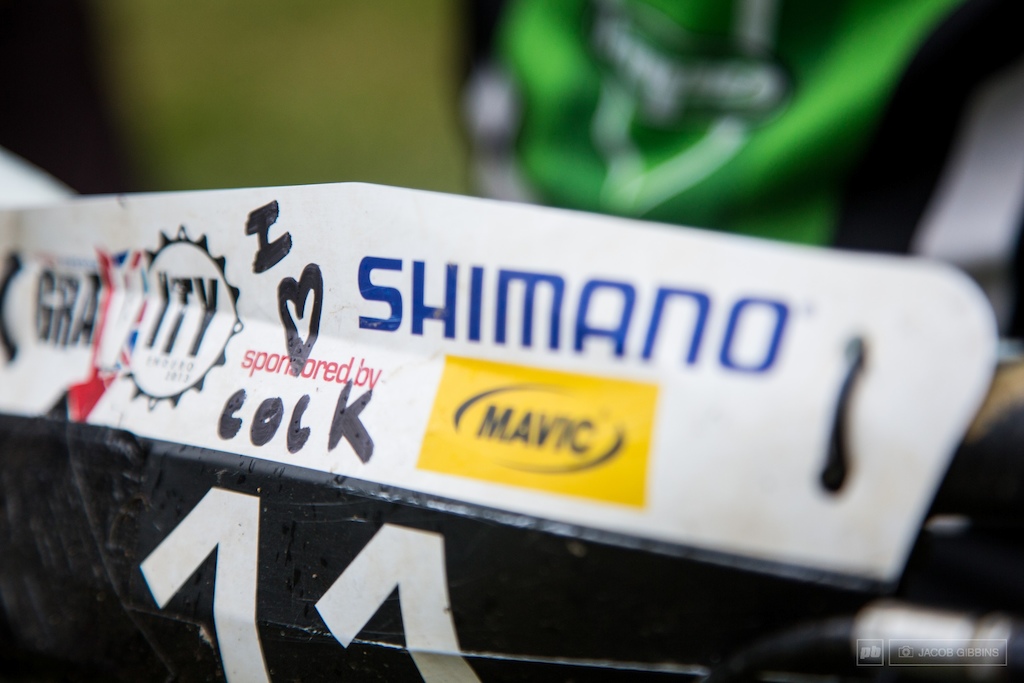 Bit of marker pen banter in the UK pits. No one was safe and it seemed to make them laugh if no one else.