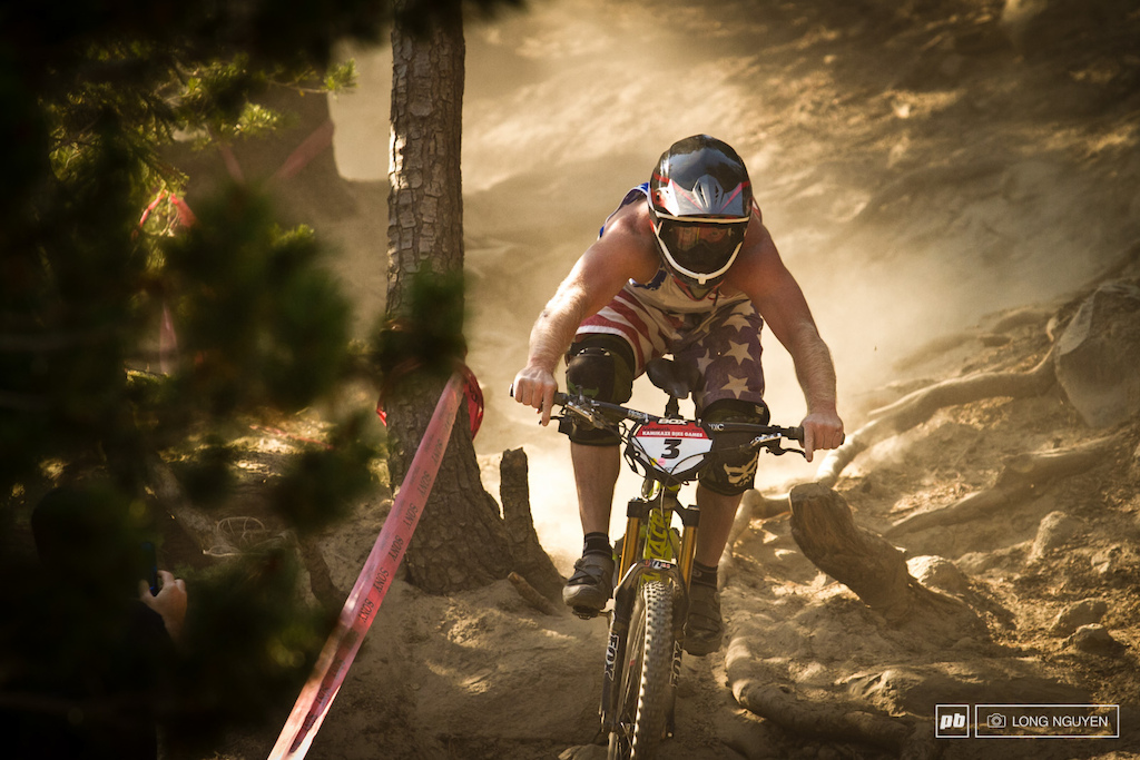 Daniel Brison rocking the Red, White, and Blue all weekend long.