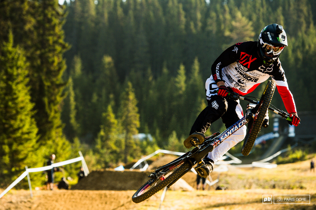 Ratboy starting up the day in style on the jumps up top.