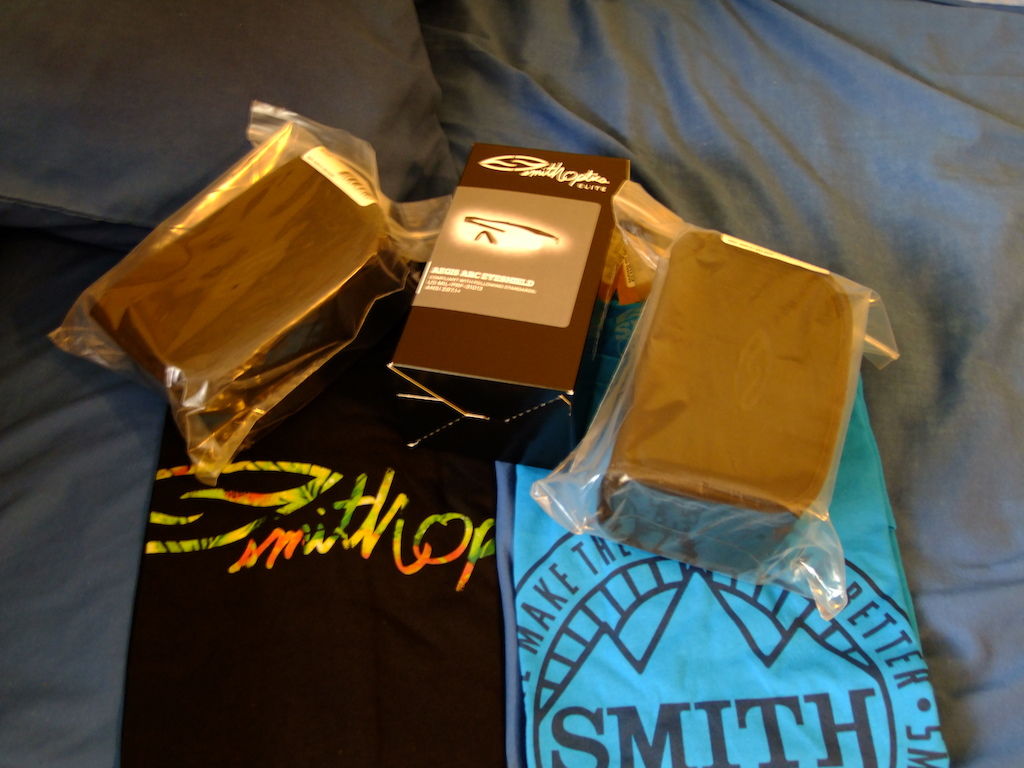 This is my problem with the Smith sponsorship program... I end up spending all my money on stuff! New glasses for Machining /co-op, 2 glasses cases and shirts.
