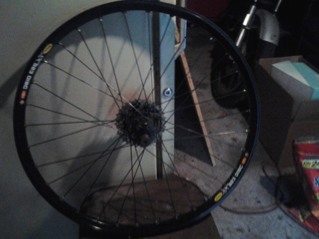 150mm spaceing rear wheel with DTSwiss ABBA Hub and Mavic XE 823 Disc rim