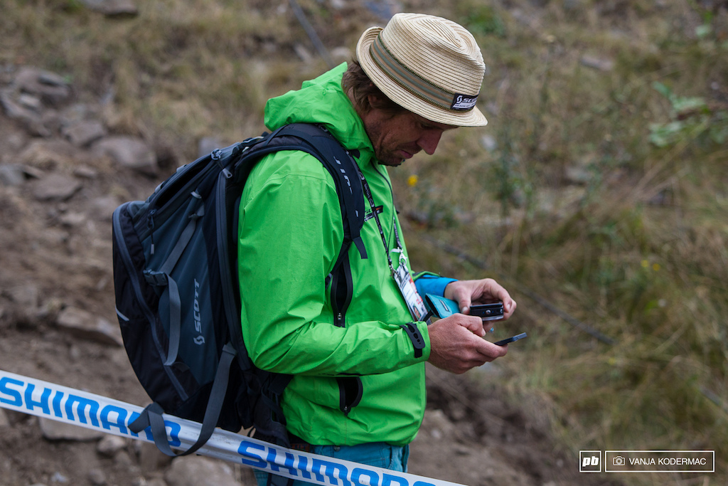 No Thomas Frischknecht isn t doing the math because it has been done already before the final stage here in Norway.