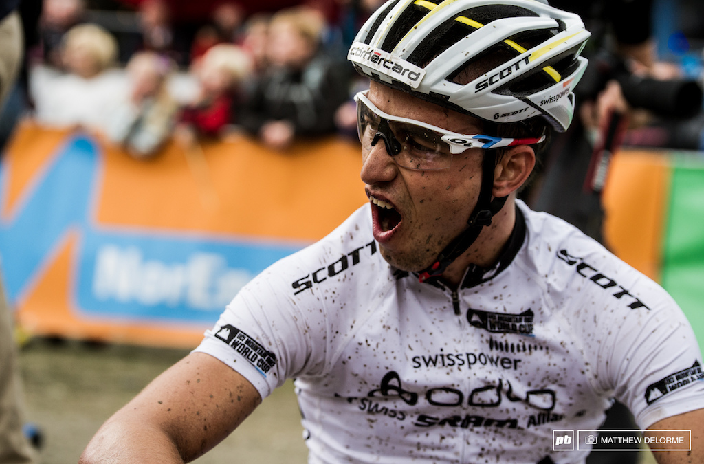 Schurter shelled after it was all said and done. He may not have won the battle but he won the war.