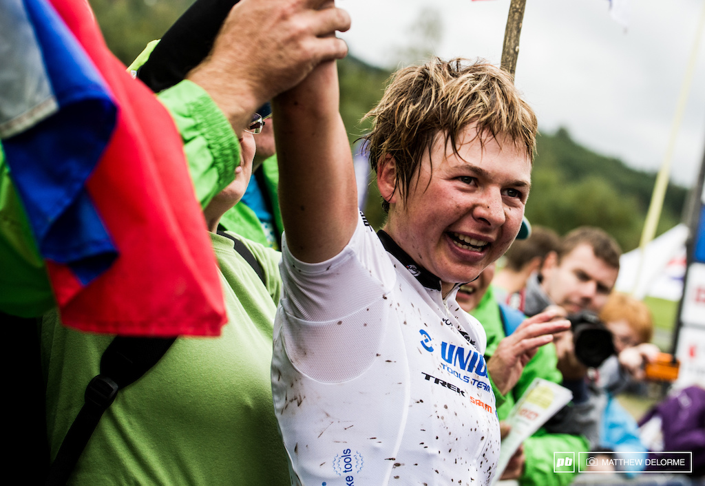 Embraced by a nation. Tania is Slovenia s first ever World Cup Champion.