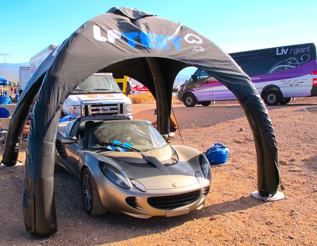 LPTENT.ca with PB approved Lotus on display.