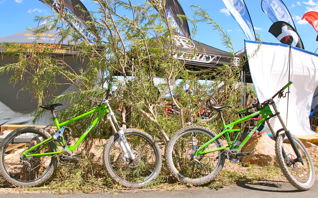 Two bikes from I Track, the P2 (Prototype Two - Left) and the tactic (Right)
