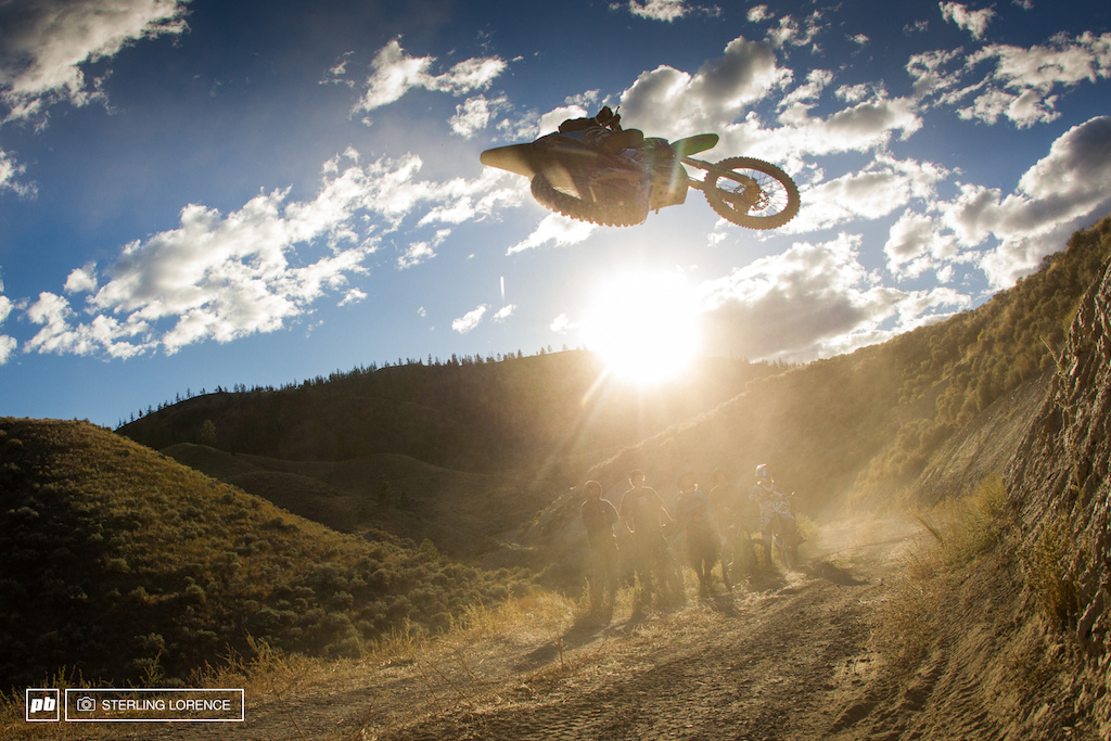 Motos were intrigued by the builds...on set of Brandon Semenuk's Rad Company in Kamloops, BC