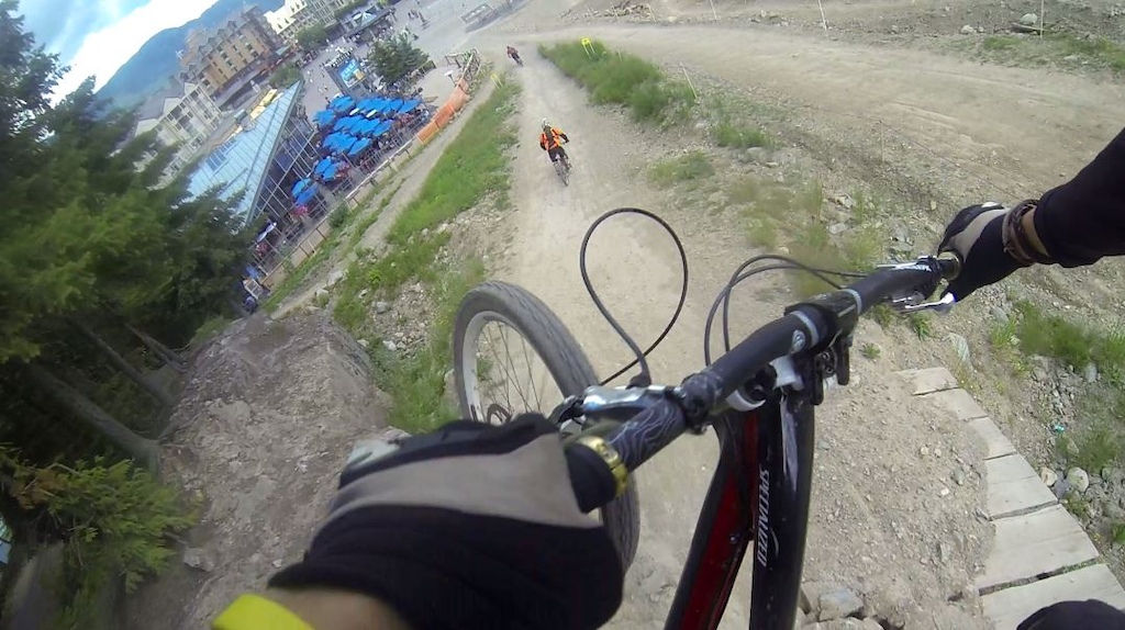 GoPro Screenshot of myself riding Whistler!