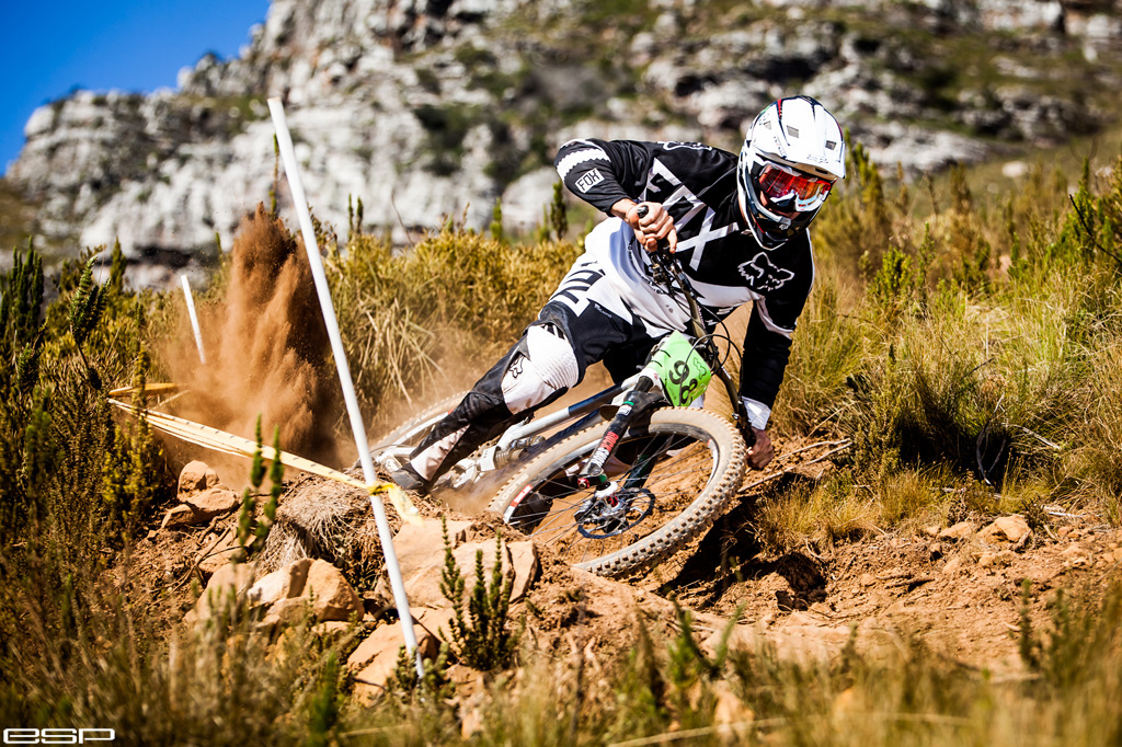 Jonty Neethling lighting up the berm for a 2nd place at the 2013 WP Champs. www.esphotography.co.za