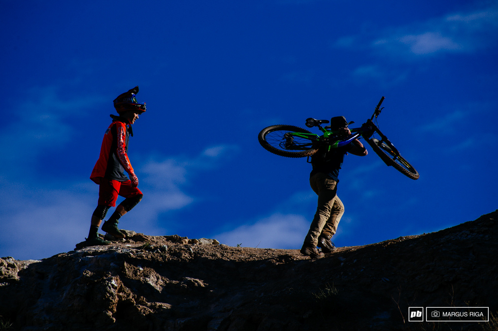 When you re good enough to ride at the Red Bull Rampage you get your own bike carrier.