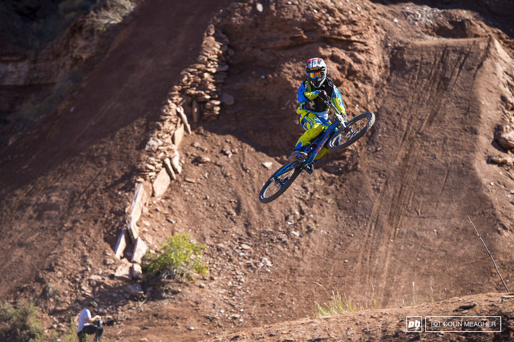 Nico Vink showing style to go with his aggressive riding.