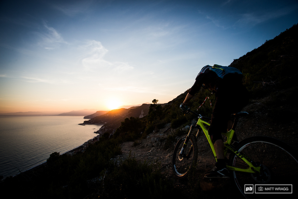 Dorian Zuretti races towards the dying sun and the end of the trail before the light fails.