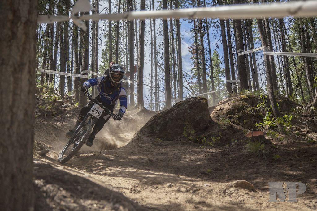 Mitchell O'Keefe doing a practice run for the Canadian National DH Championships 2013 Hosted by Panorama Bike Park, BC.