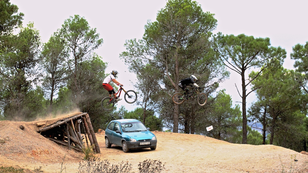 The Spanish love an unofficial parking spot! We thought we'd make the most of it...