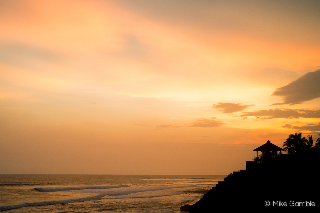 Sunset at Punta Elephante. The best accommodation &amp; hosts a group of bikers could ask for.