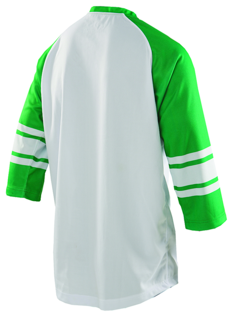 2014 ATHLETIC JERSEY 3/4 WHITE/GREEN back