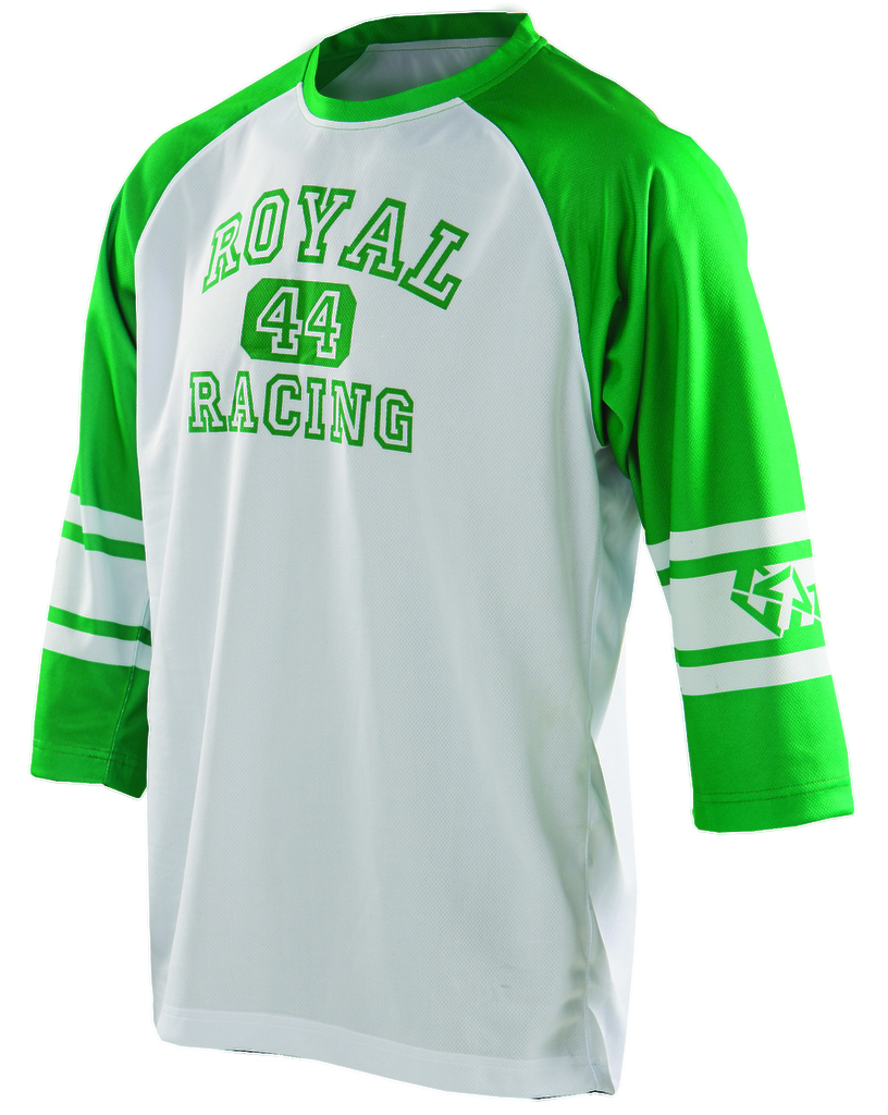 2014 ATHLETIC JERSEY 3/4 WHITE/GREEN