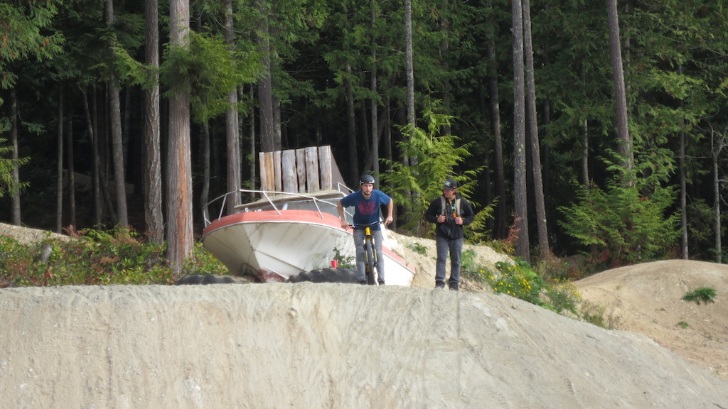 got a quick look at the new bike park in my home town sechelt