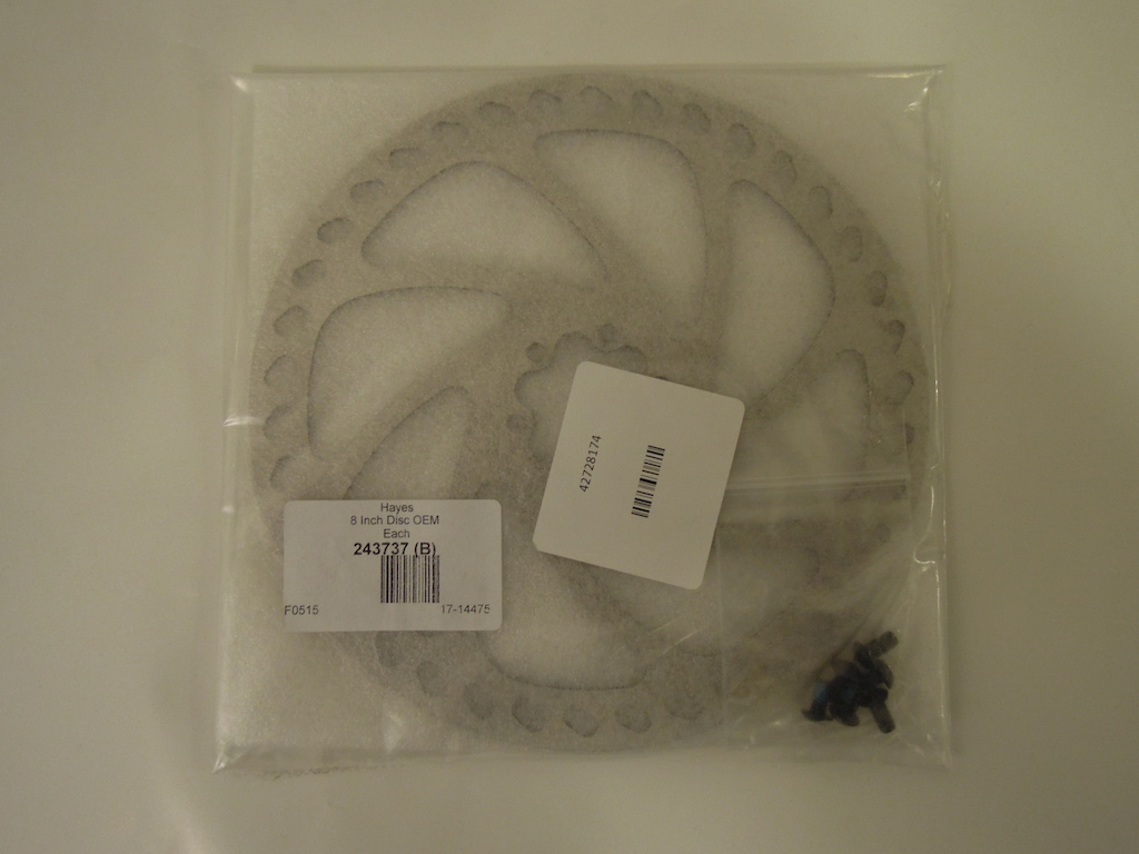 Rear Disc: Hayes 8" £20