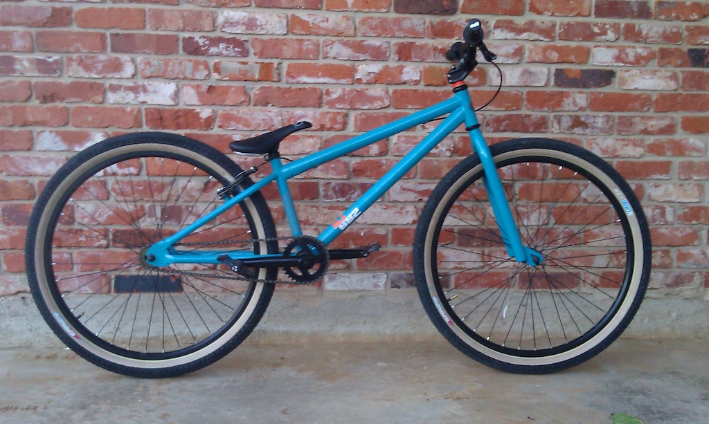 I've been hesitant to say much about this one.  It is a Mongoose DJ682.  $150.00 at Wal-Mart.  I really like it

It has some Blk Mrkt Molly Hatchets on the way and I think it will change allot to this bike.