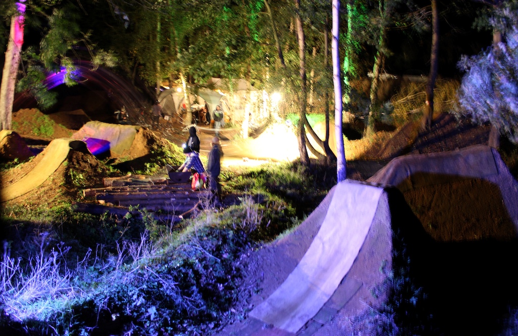 Night time trails jam. Please do not disclose the location of these trails.