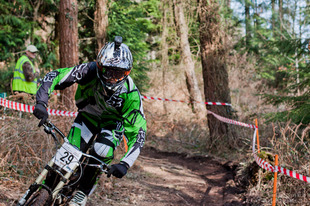 Jay Williamson on the way to victory at the Woodland Riders Winter Series 2012-13