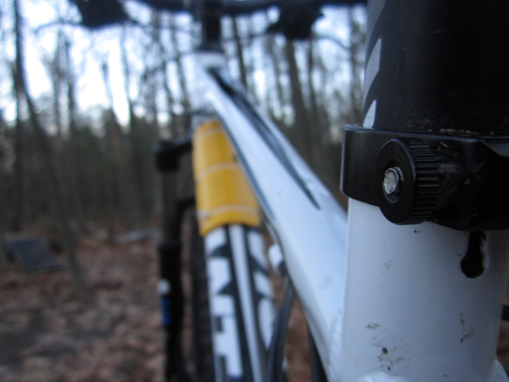 Cool picture I got of my seat post and blurred frame