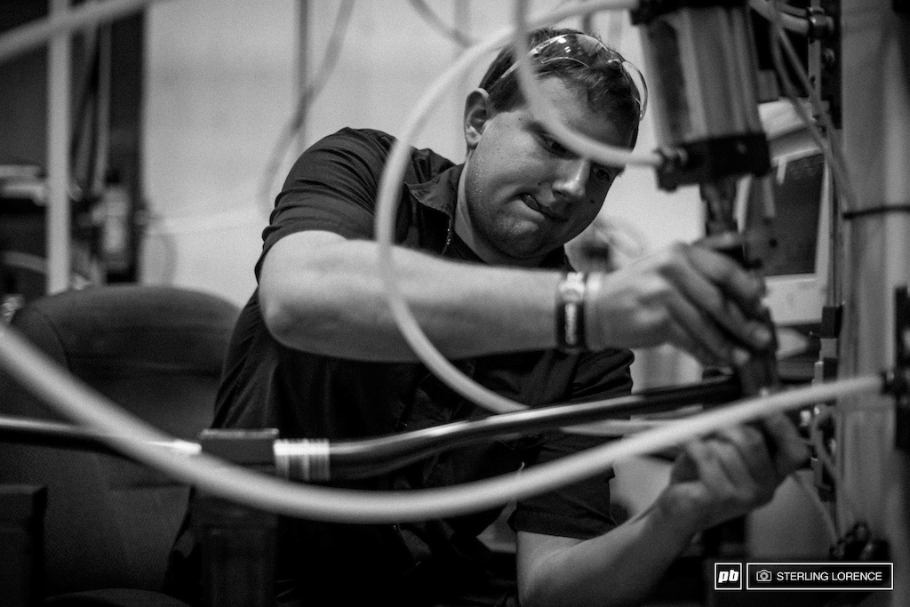 Colin Worobetz, Manufacturing Engineer at Raceface, Oct 2013.