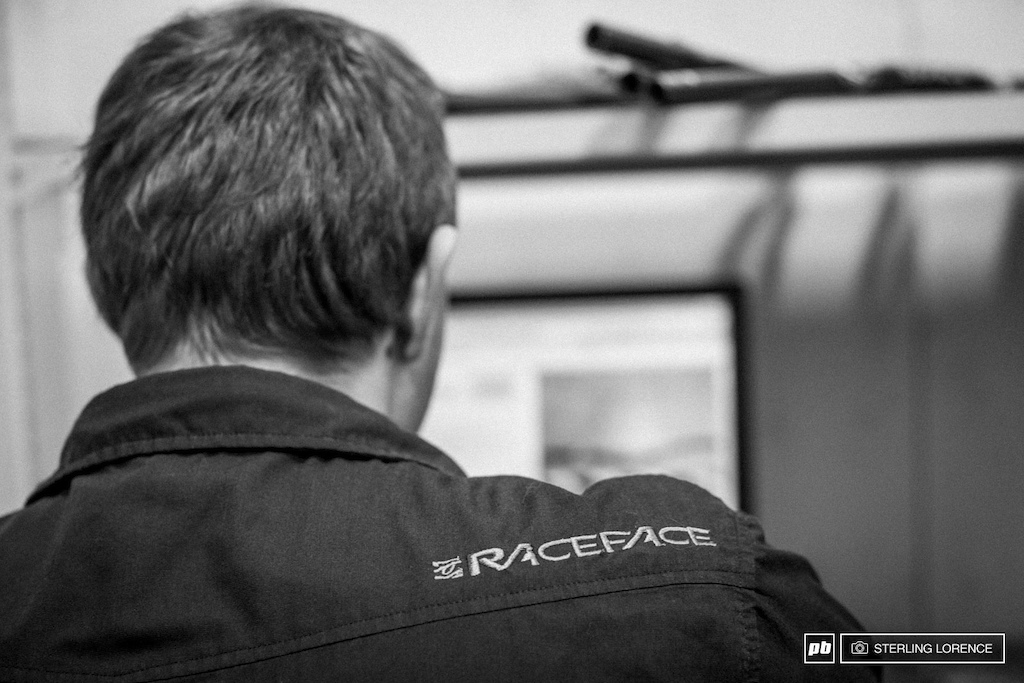 Colin Worobetz, Manufacturing Engineer at Raceface, Oct 2013.