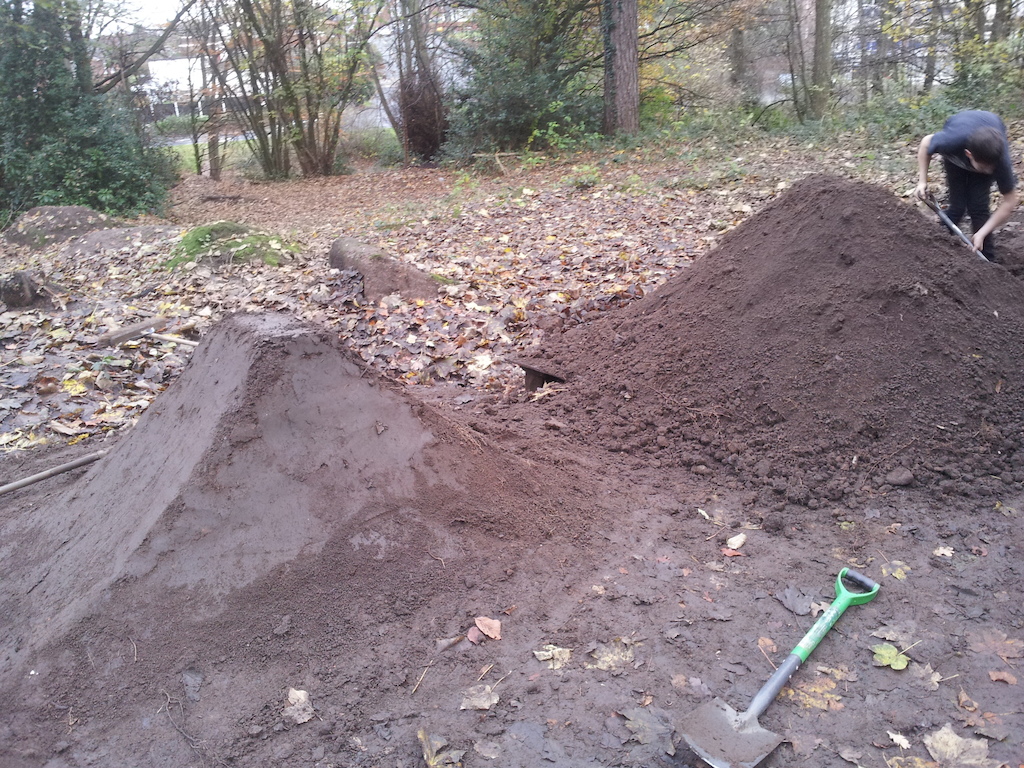 More work on our trails, second jump