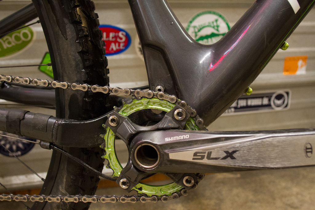 2013 Rocky MTN BC Edition, size medium. Race Face 30t chain ring mounted on SLX cranks.