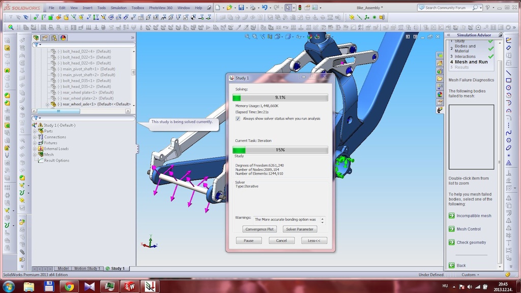 Finite element analysis on the new frame