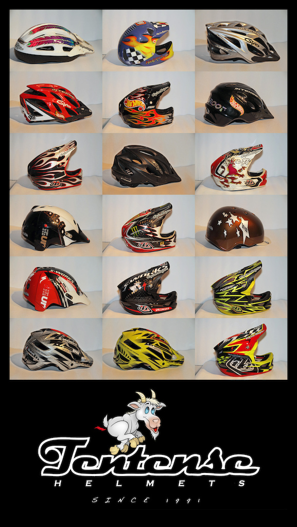 All my helmets since my 1st Mountain Bike...in 1991