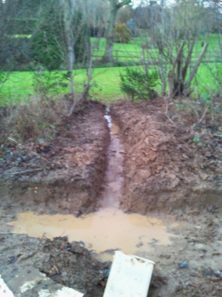new drainage line to stop the jumps flooding