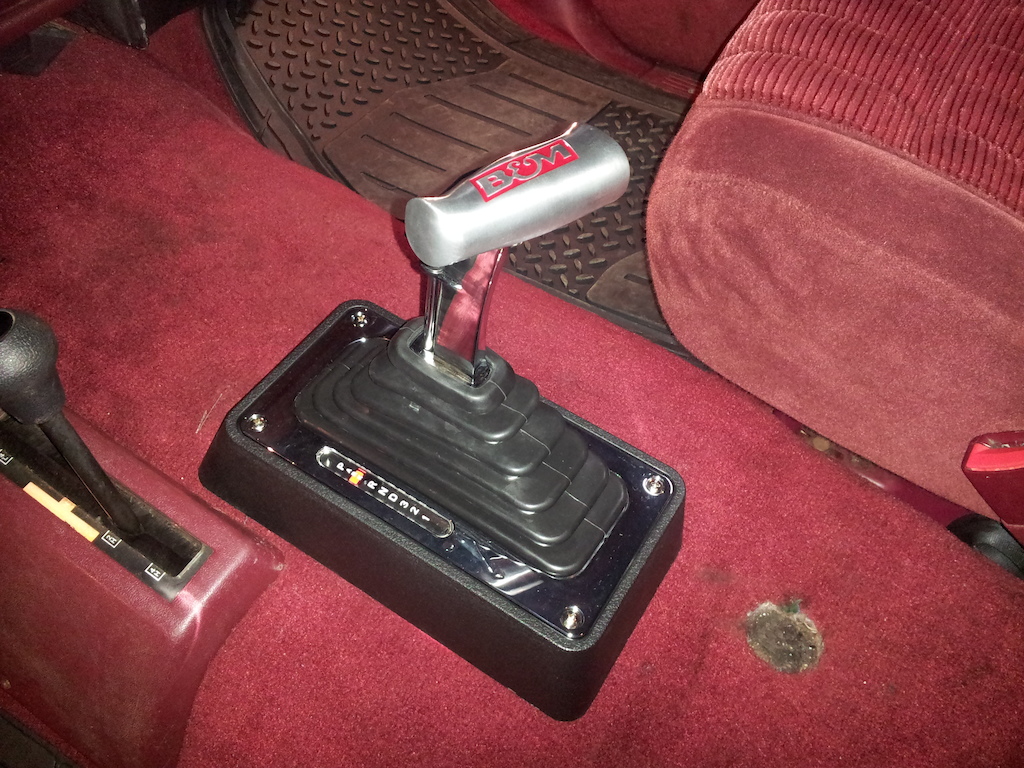New B&amp;M Megashifter. You digging the vintage 92' red interior? Its all original so don't be hatin'!
