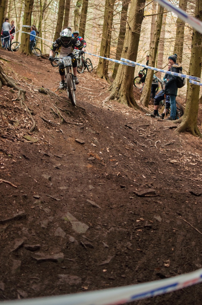 Photo by Alex Hill, from round 1 of the 2013/14 661 Mini Downhill series.