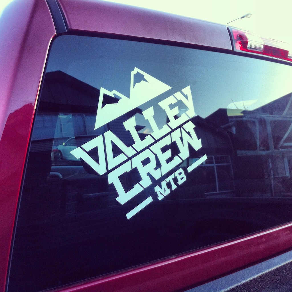 Got the ValleyMTBCrew decal up on the truck !